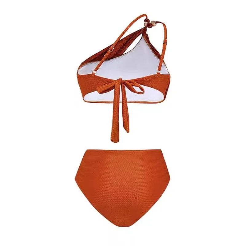 Fire Asymmetrical Bikini Set