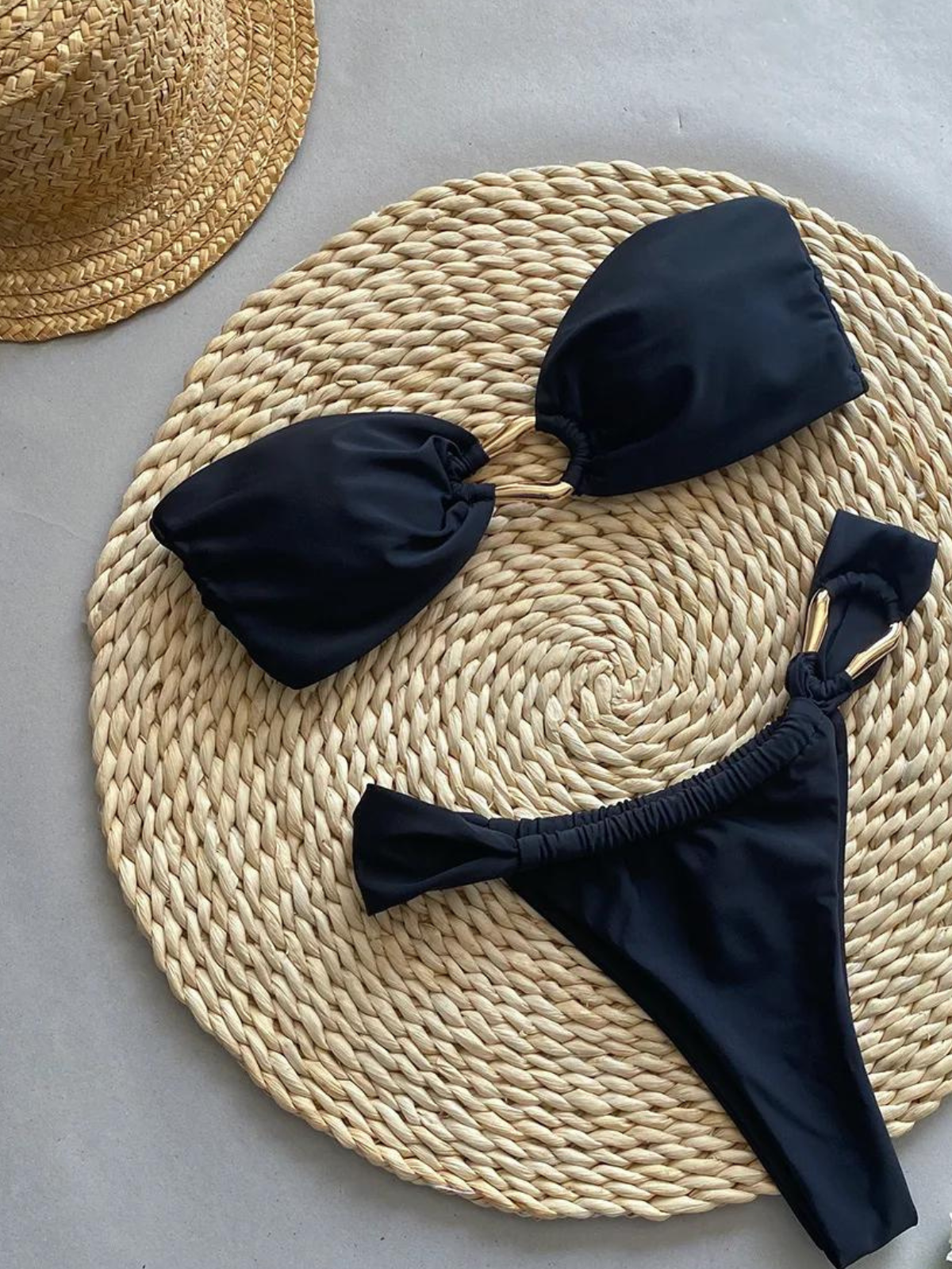 Karabiner Bandeau Bikini Set