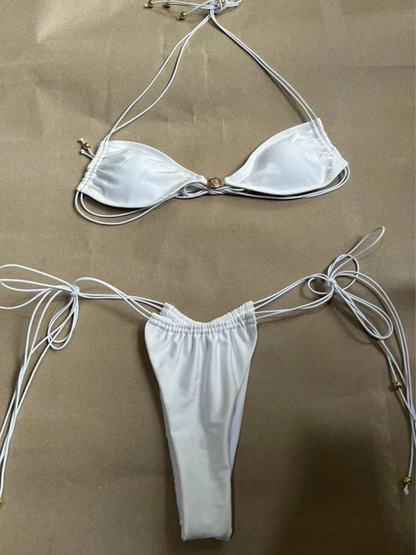 White Jaguar Mini Bikini Set