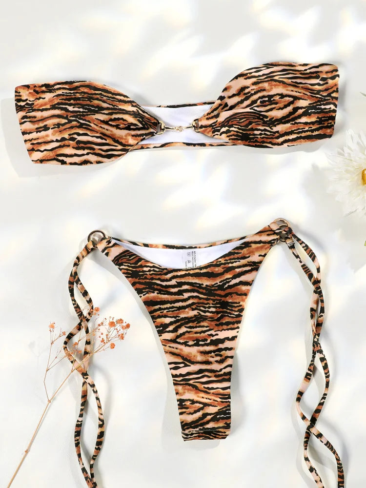 Tie-down Mini Bikini Set
