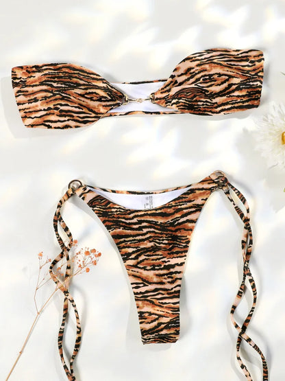 Tie-down Mini Bikini Set