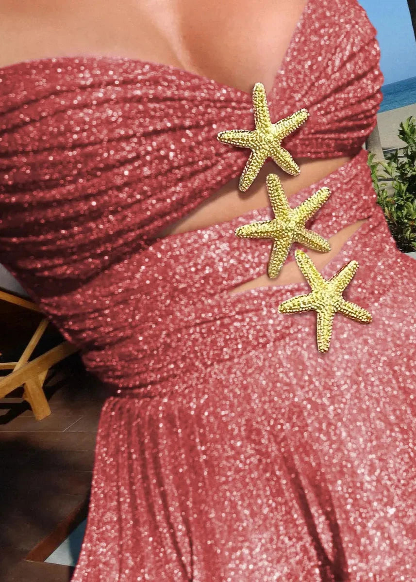Rose Starry Mini Dress