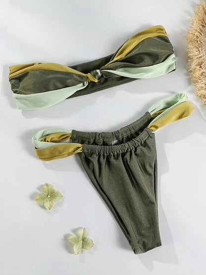 Boho Mini Twisted Bikini Set