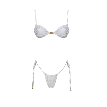 White Jaguar Mini Bikini Set